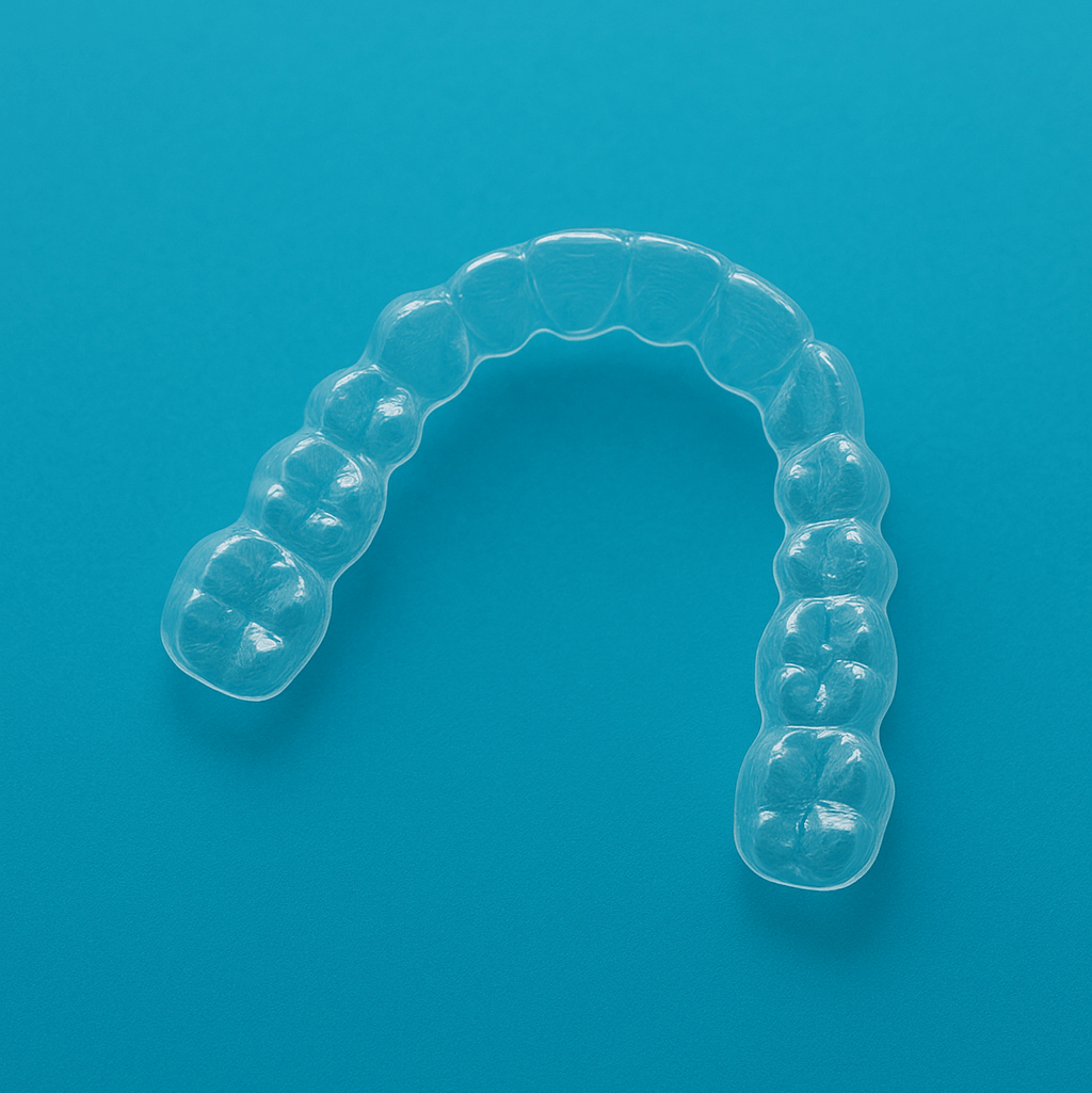 Aligner for discreet and effective teeth straightening, crafted with clean, safe materials for a perfect smile.