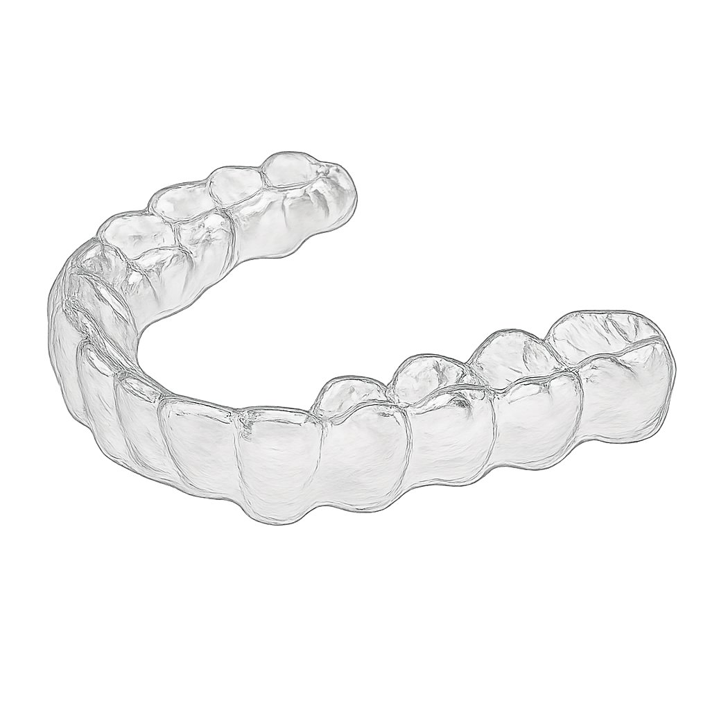 Aligner clear teeth straightening device designed for effective and comfortable use.